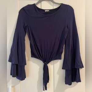Ruffle Long Sleeve Top